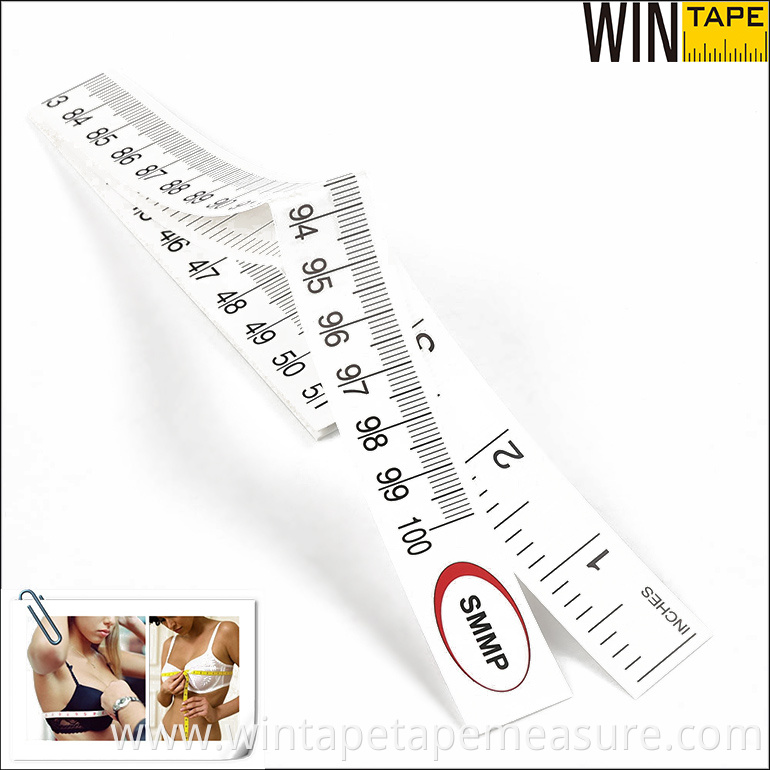 150cm/60inch paper printable ruler medical measuring tape eco-friendly material scale promotional gift with your logo